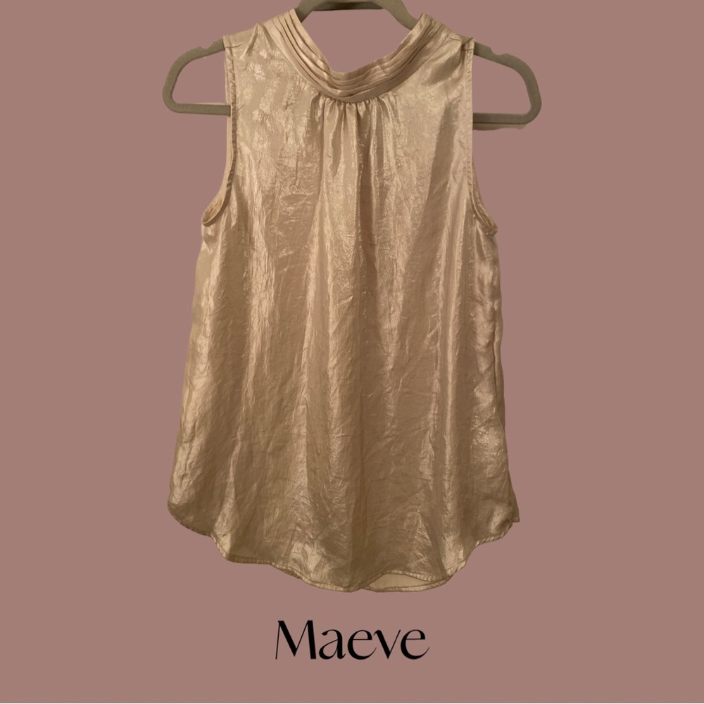 Anthropologie Maeve Gold Blouse.